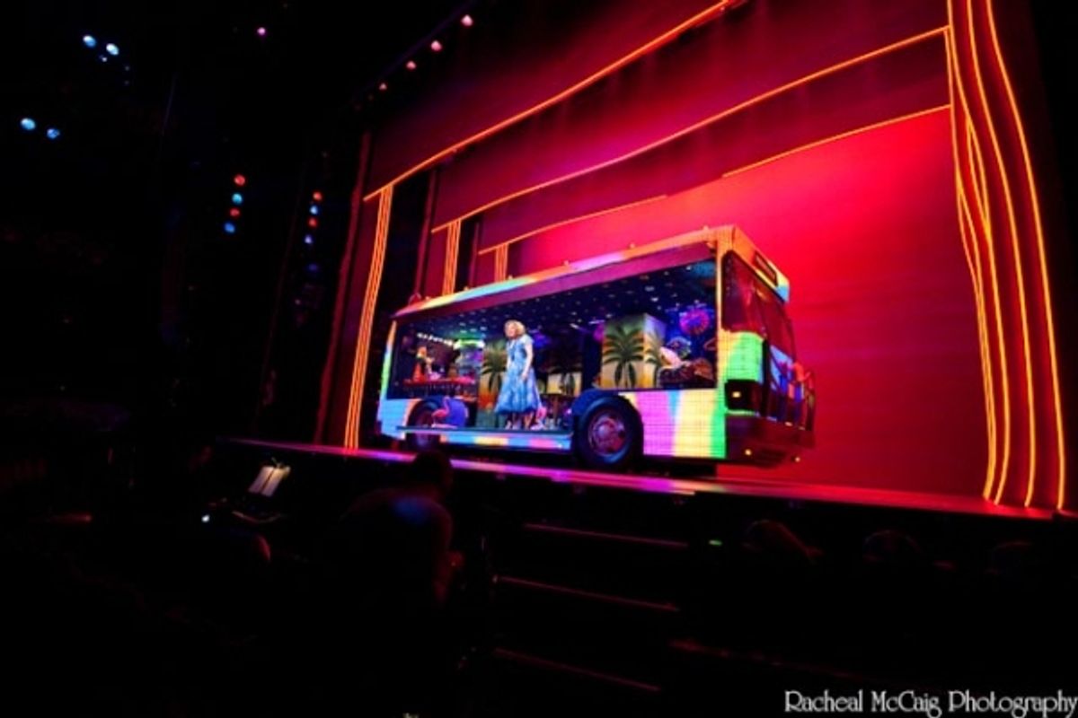 Tony Sheldon ('Bernadette') Inside Priscilla at 